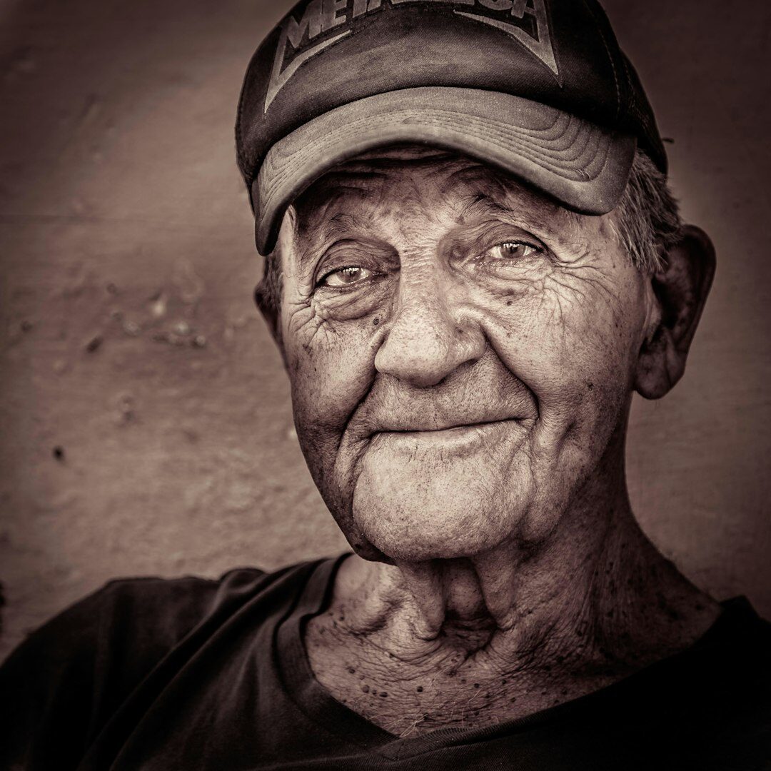 Portrait of a smiling senior Slovak man